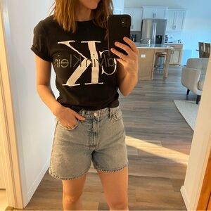 Calvin Klein Black and White Logo Tee